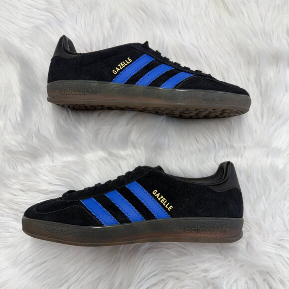 Adidas Gazelle Indoor Core Black Blue Mens Shoes JQ2692 NEW Multi Sz main image 5